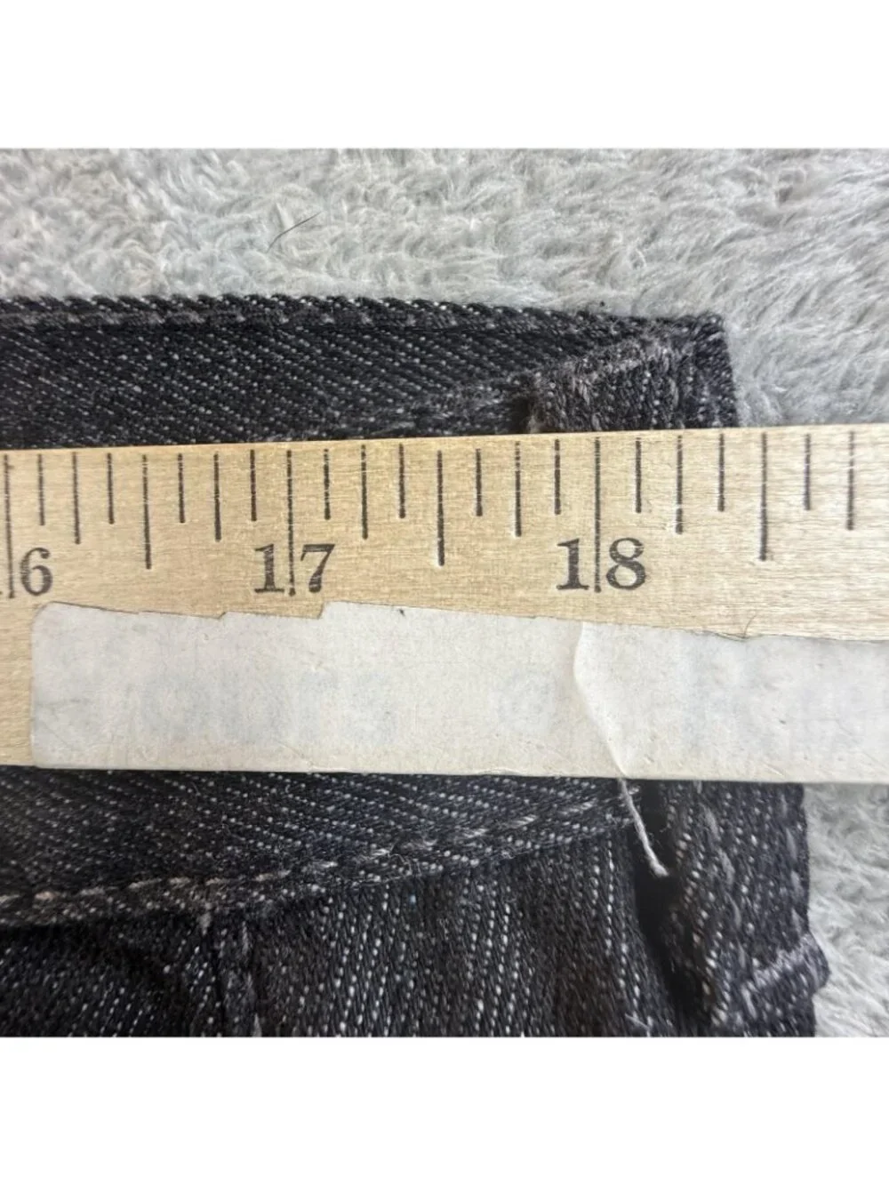 Mecca Jeans Mens 38x32 Black Regular Straight Denim Pants Casual Streetwear Y2K